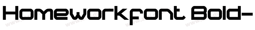 Homeworkfont Bold字体转换